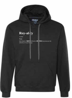 BLACK/WHITE "ROYALTY" HOODIE